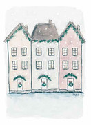 JOULUKORTTI, jouluiset kerrostalot, HYVÄÄ JOULUA 2-osainen