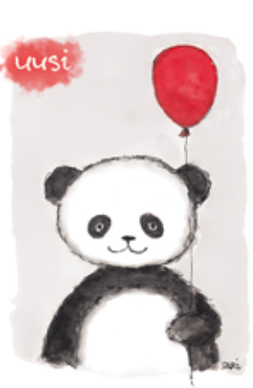 KORTTI, panda, ONNEA, 2-osainen