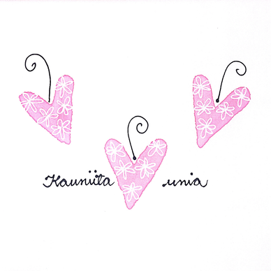 TYYNYLIINA, KAUNIITA UNIA, VAAL PUN 50x60cm