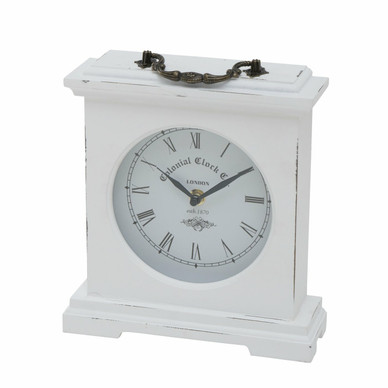 PÖYTÄKELLO, BETTY, VALKOINEN, 24cm