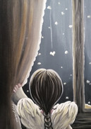 KORTTI A6, Lohdutuksen sydän/tyttö, 2-osainen