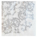 SERVETTI,  ORNAMENTTI KÖYNNÖS  33 X 33CM VALKO/ HARMAA