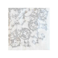 SERVETTI,  ORNAMENTTI KÖYNNÖS  25 X 25CM VALKO/ HARMAA