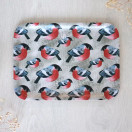 TARJOTIN, PÖRRIS-PUNATULKKU, 20x27cm