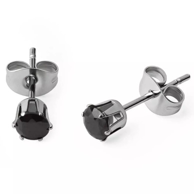 KIVI-KORVAKORUT, MUSTA 4 mm