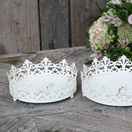 PITSIALUSTA, ANTIIKIN KERMANVALKOINEN 19 cm