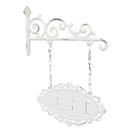 WELCOME-KYLTTI, TELINEESSÄ ANTIIKIN KERMANVALKOINEN 30,5 cm