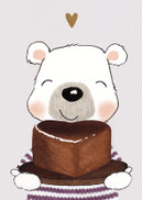 POSTIKORTTI A6, Nalle ja kakku