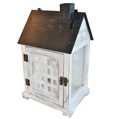 TALOLYHTY, HARMAA-VALKOINEN 31,5 cm