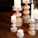 RUUSTINNA KYNTTILÄNJALKA, VALKOINEN, 13 cm