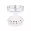 RUUSTINNA KYNTTILÄNJALKA, VALKOINEN, 13 cm