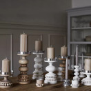 RUUSTINNA KYNTTILÄNJALKA, VALKOINEN, 13 cm