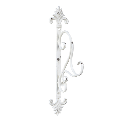 LYHTYTELINE SEINÄÄN, ANTIIKIN KERMANVALKOINEN 41 cm