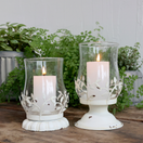 JALALLINEN KYNTTILÄLYHTY, LEHTIKORISTEET 15 cm