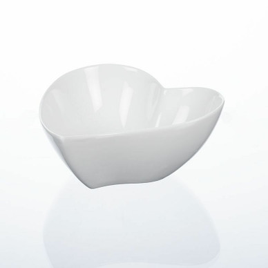 SYDÄNKULHO, VALKOINEN 14x14x6cm