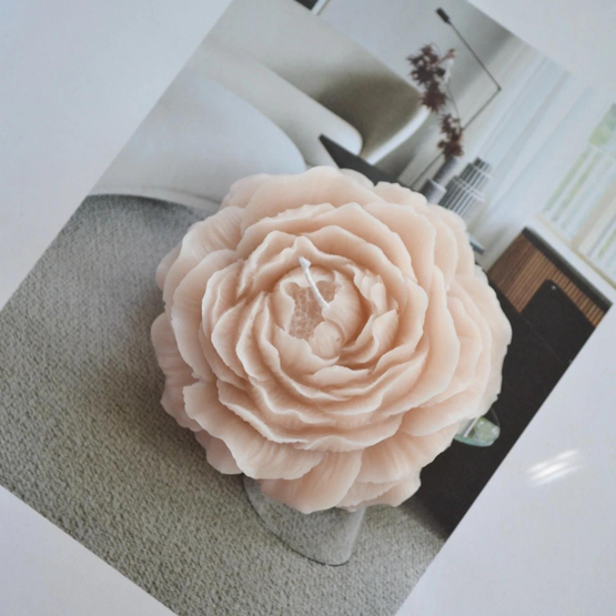 PIONIKYNTTILÄ, BEIGE  Ø 7,5 cm