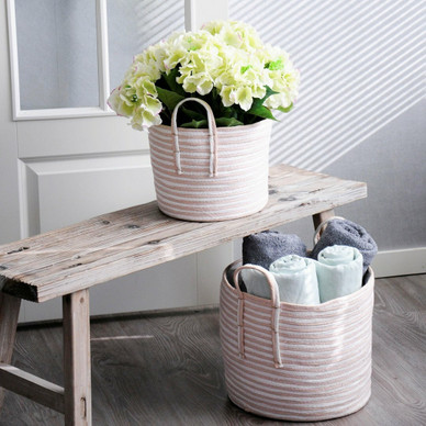 JUUTTIKORI, ROOSA-VALKOINEN Ø 30 cm