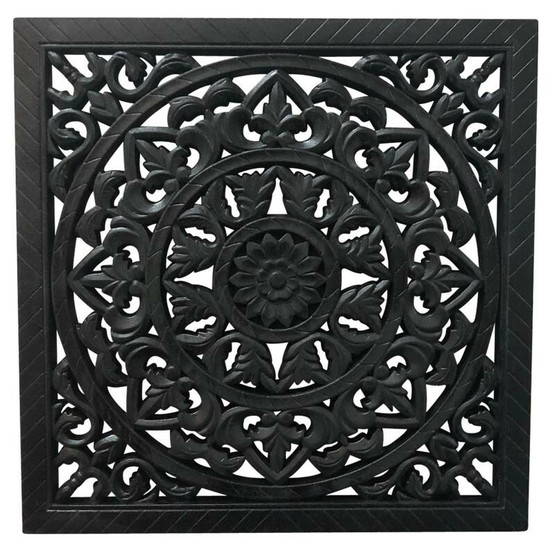 ORNAMENTTI TAULU, MUSTA 40 x 40cm