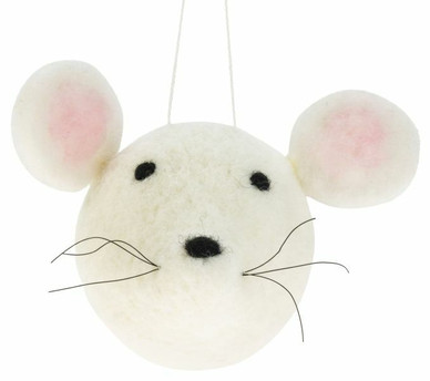 HUOPAHIIRI-PALLO, VALKOINEN 7 cm