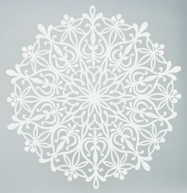 LUMIKIDEKUKKA, LUMIGLITTERI 40 cm