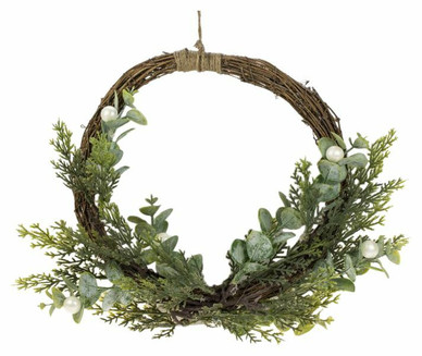 RISUKRANSSI, VIHREÄ HAVU&VALK.MARJAT Ø 45 cm