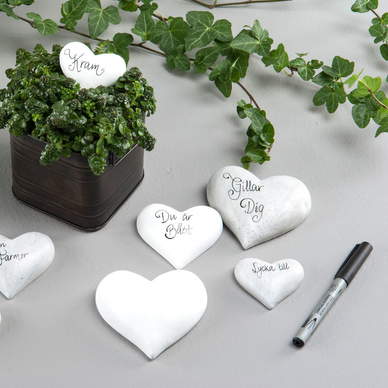 VIESTISYDÄN HARMAA-VALKOINEN 8x7x2,5 cm