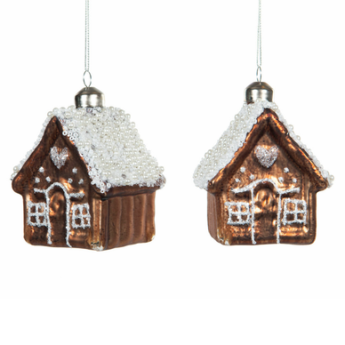 PIPARKAKKUTALO, KUUSENKORISTE 7x7x8 cm