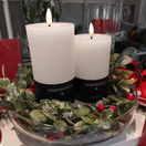 LED-PÖYTÄKYNTTILÄ, VALKOINEN 15 cm