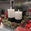 LED-PÖYTÄKYNTTILÄ, VALKOINEN 15 cm