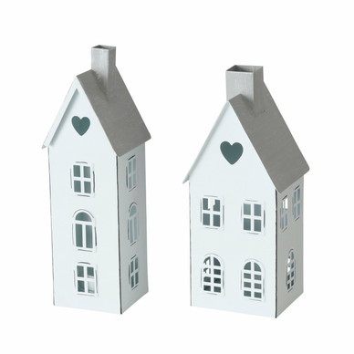 TUIKKUTALO SYDÄNAUKOLLA, VALKO-HARMAA, 2 erilaista mallia