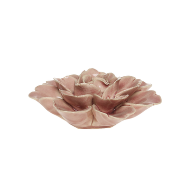 KERAAMINEN KUKKA, ROOSA 11 cm
