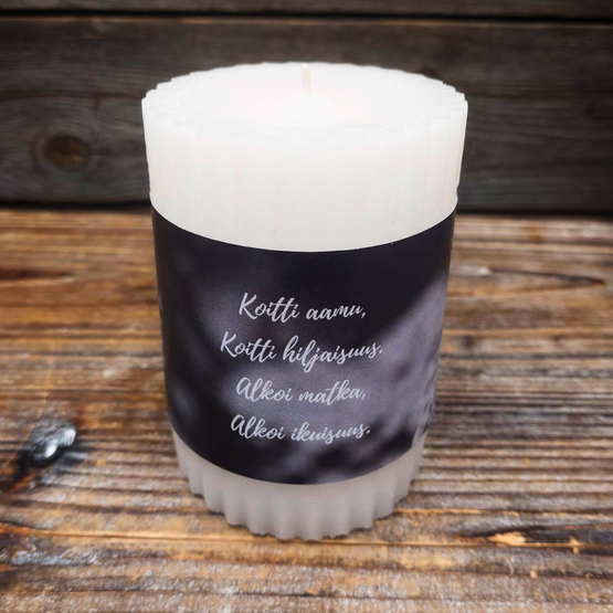 MIETELAUSEKYNTTILÄ, VALKOINEN 10,2 cm