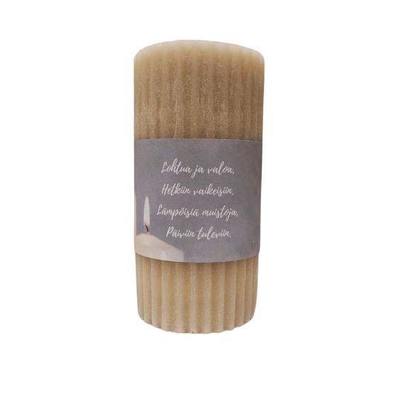 MIETELAUSEKYNTTILÄ, BEIGE 14,2 cm
