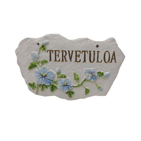 KYLTTI TERVETULOA KUKKASIN, 12x18 cm
