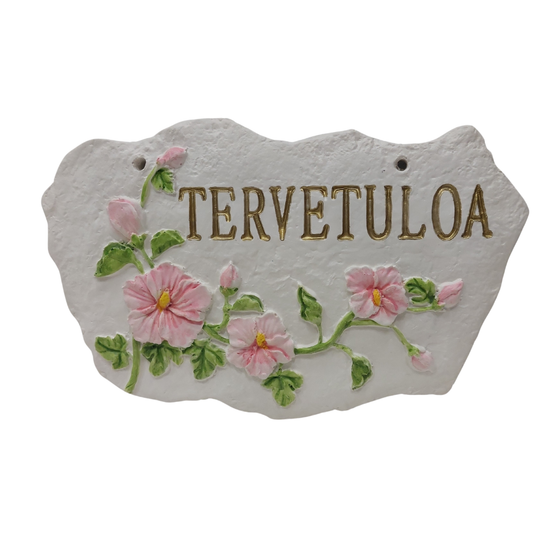 KYLTTI TERVETULOA KUKKASIN, 12x18 cm