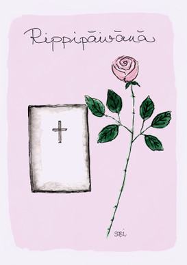 KORTTI, rippipäivä, vaal.pun ruusu ja raamattu, 2-osainen