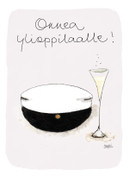 KORTTI, Onnea ylioppilaalle, kuohuviinilasi ja yo- lakki. 2- osainen