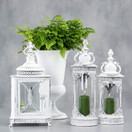 LYHTY LUCERNA , KULUTETUN VALKOINEN 15x42 cm