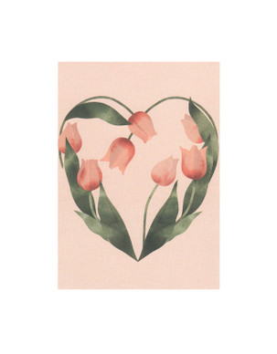 POSTIKORTTI A6, Tulppaanisydän