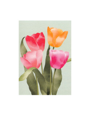 POSTIKORTTI A6, Tulppaanit (värikkäät)