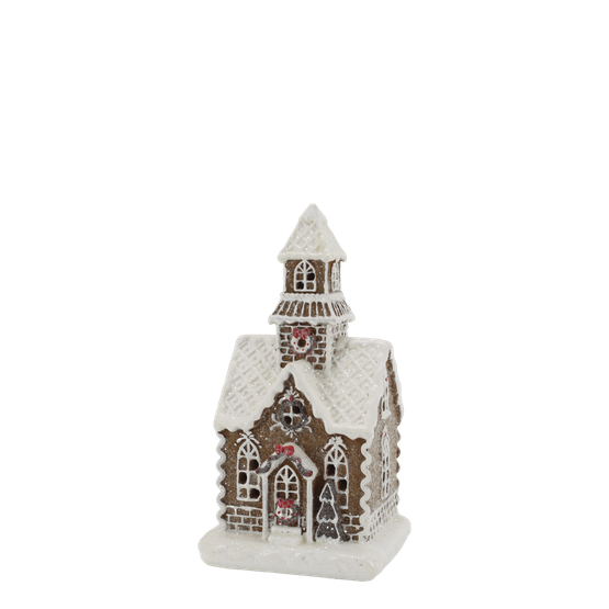 PIPARITALO KIRKKO LED-VALOLLA, RUSKEA 23x11.5x10 cm