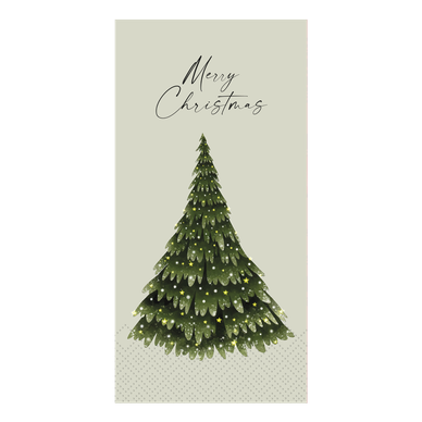 SERVETTI,  JOULUKUUSI MERRY CHRISTMAS 20x10 cm