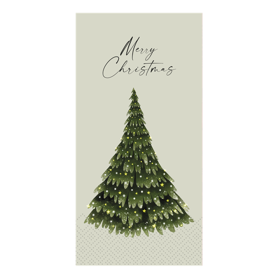 SERVETTI,  JOULUKUUSI MERRY CHRISTMAS 20x10 cm