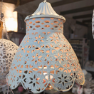 COUNTRY LACE, ROIKKUVA TUIKKUVALAISIN ANTIIKIN KERMANVALK. 19x15,5 cm