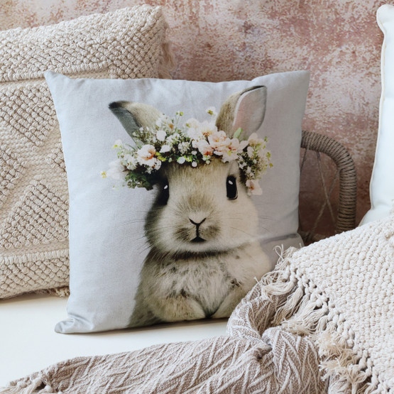 TYYNYNPÄÄLLINEN, KUKKASEPPELE PUPU 45x45 cm