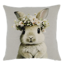 TYYNYNPÄÄLLINEN, KUKKASEPPELE PUPU 45x45 cm