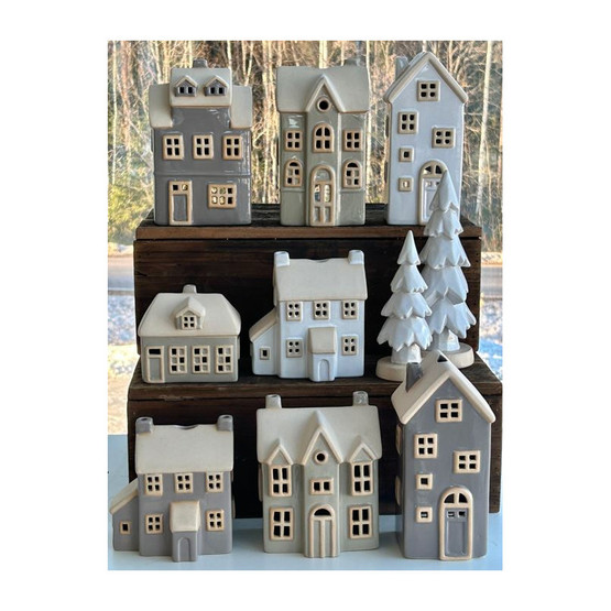 TALOLYHTY BEIGE-HARMAA 12x10x19,5 cm