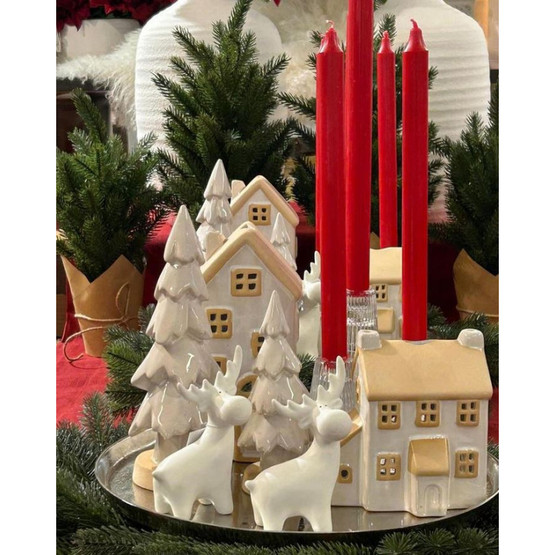 TALOLYHTY BEIGE-HARMAA 12x10x19,5 cm