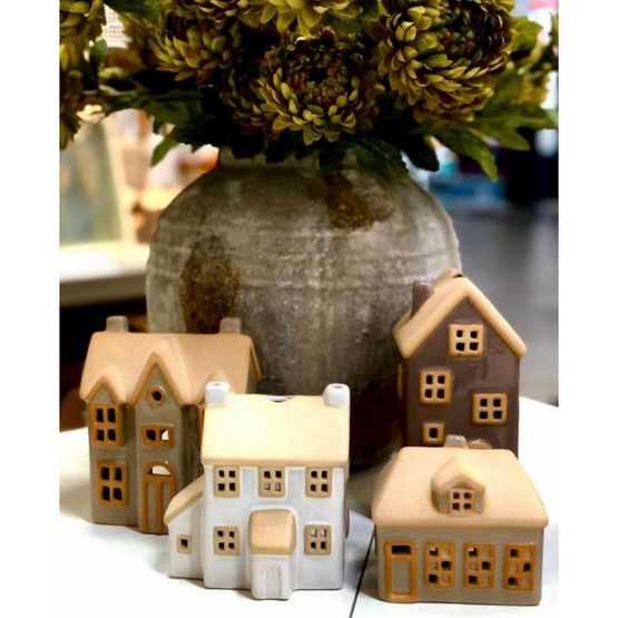 TALOLYHTY BEIGE-HARMAA 12x10x19,5 cm