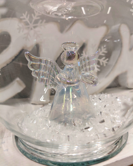 LÄMPÖKYNTTILÄLYHTY ENKELILLÄ, KIRKAS 10 cm